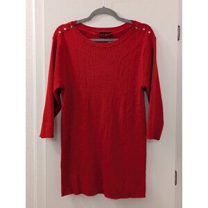 Lane Bryant Red Ribbed Sweater Size 22/24 - Perfect for Valentine's Day